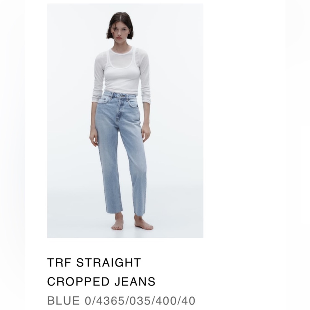 Zara straight leg jeans (worn once)